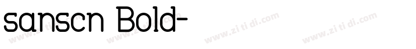 sanscn Bold字体转换
